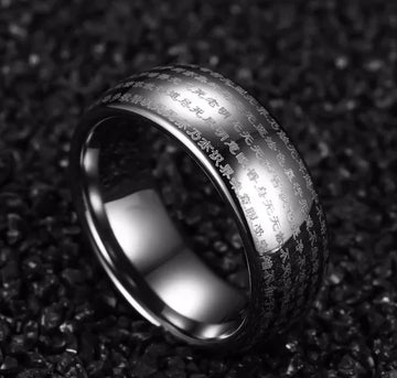 tungsten carbide ring 8mm gold silver dome band