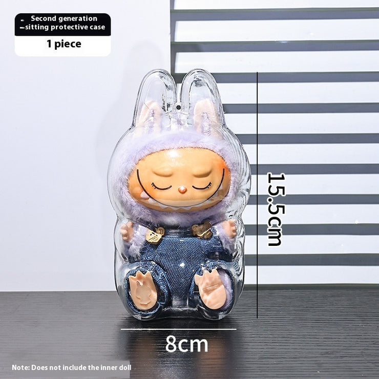 Coque protectrice transparente assis/debout, anti-poussière