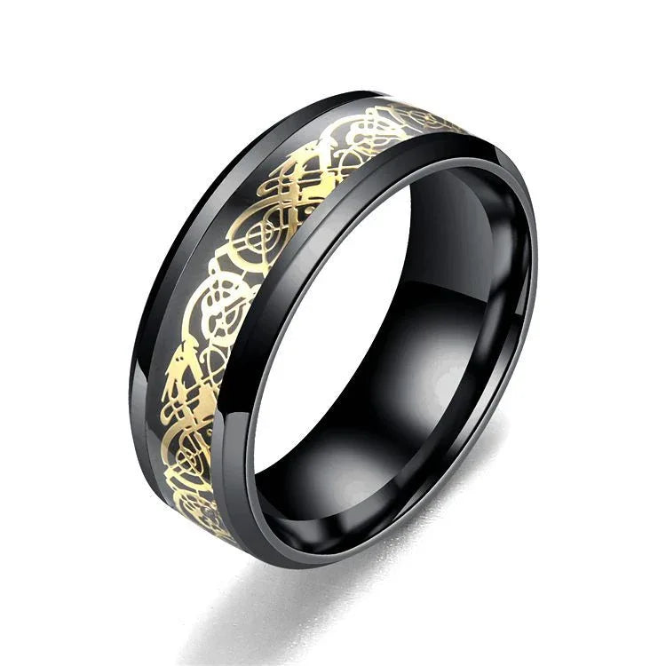 men spinner ring anti stress stainless steel fidget ring