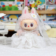 Pendentif en vinyle Robe de poupée, robe de mariage