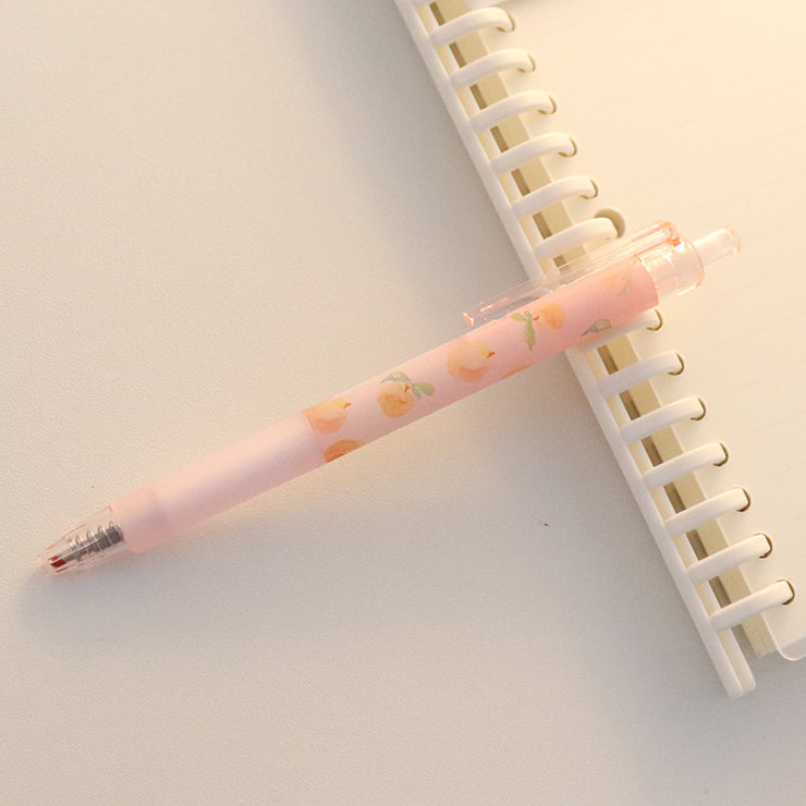 Stylo Gel Kawaii Pêche Papeterie Coréenne