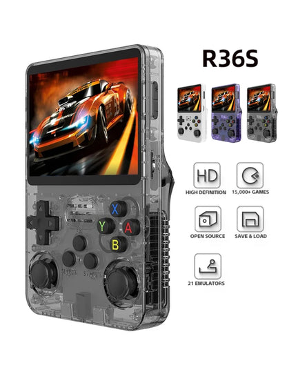 BOYHOM R36S Retro Handheld Video Game Console Linux System 3.5 Inch IPS Screen R35s Pro Portable Pocket Video Player 64GB Games.BOYHOM R36S Rétro Console de jeu vidéo portable Linux System 3.5 Inch IPS Screen R35s Pro Portable Pocket Video Player 64 Go