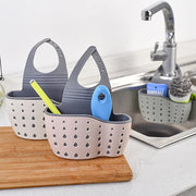 Kitchen Sink Holder Hanging Drain Basket Adjustable Soap Sponge Shelf Organizer Bathroom Faucet Holder Rack Kitchen Accessories.porte-évier de cuisine porte-évier suspendu Panier-étanchéité Organisateur d'éponge d'éponge Salle de bain porte-éponge.