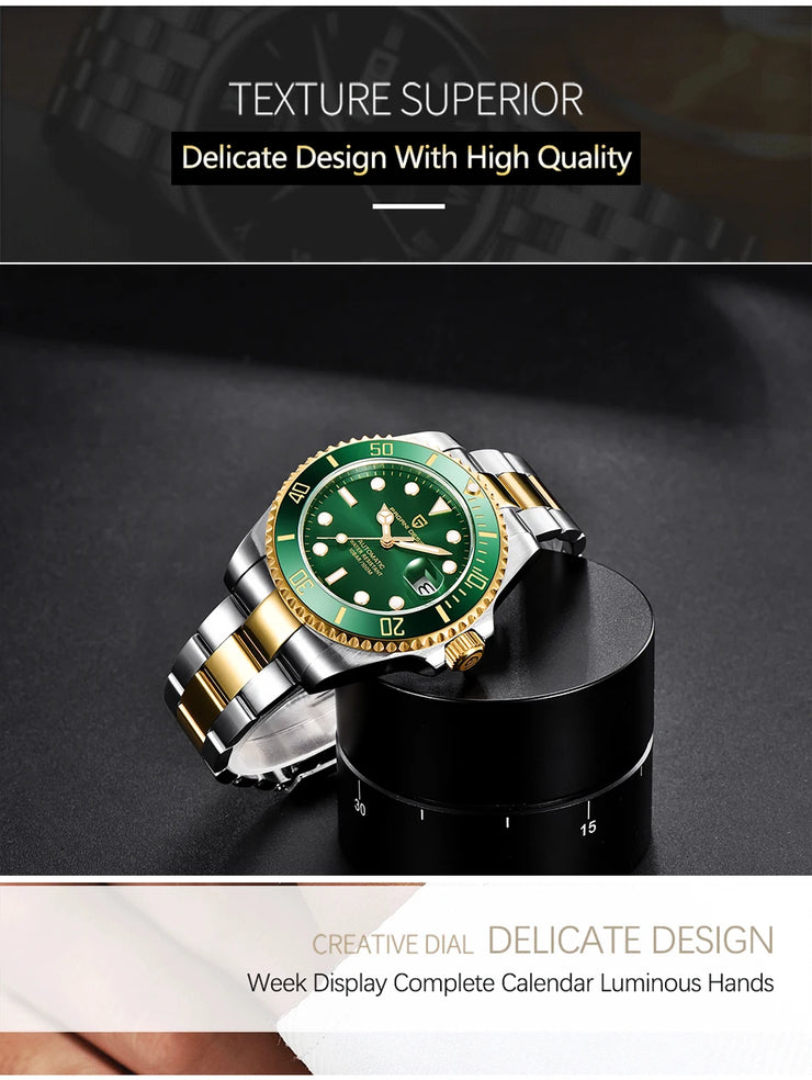 Montre Homme PAGANI DESIGN Automatique Luxe Saphir