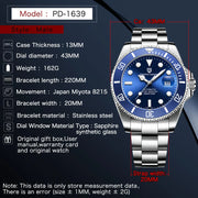 Montre Homme PAGANI DESIGN Automatique Luxe Saphir