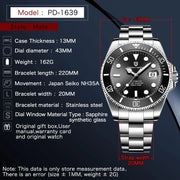 Montre Homme PAGANI DESIGN Automatique Luxe Saphir