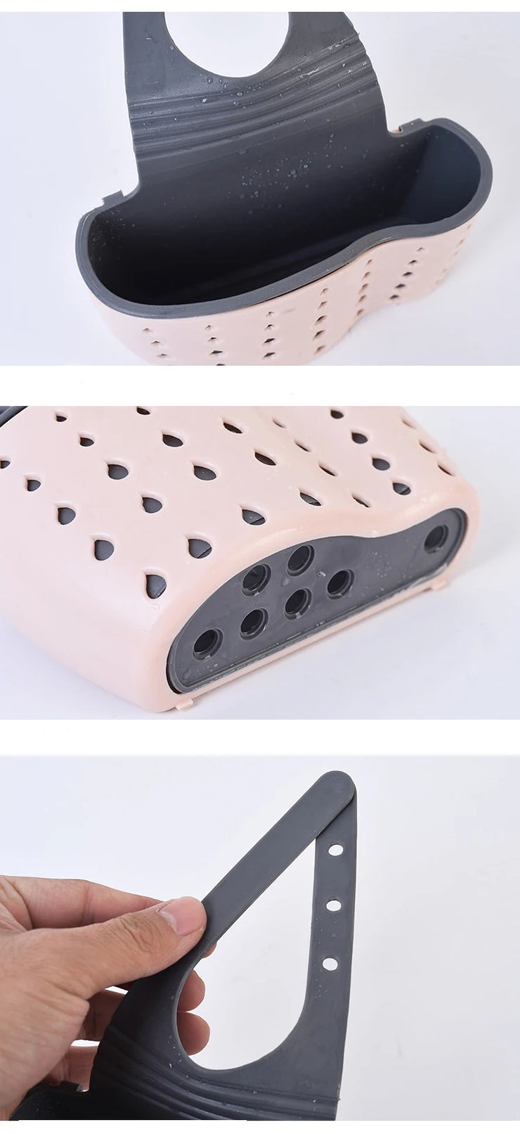 Kitchen Sink Holder Hanging Drain Basket Adjustable Soap Sponge Shelf Organizer Bathroom Faucet Holder Rack Kitchen Accessories.porte-évier de cuisine porte-évier suspendu Panier-étanchéité Organisateur d'éponge d'éponge Salle de bain porte-éponge.