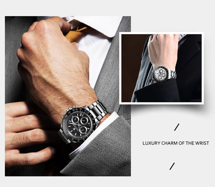 Montre Homme Quartz PAGANI DESIGN 2024 Chronographe Luxe