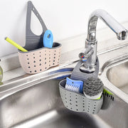 Kitchen Sink Holder Hanging Drain Basket Adjustable Soap Sponge Shelf Organizer Bathroom Faucet Holder Rack Kitchen Accessories.porte-évier de cuisine porte-évier suspendu Panier-étanchéité Organisateur d'éponge d'éponge Salle de bain porte-éponge.