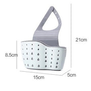 Kitchen Sink Holder Hanging Drain Basket Adjustable Soap Sponge Shelf Organizer Bathroom Faucet Holder Rack Kitchen Accessories.porte-évier de cuisine porte-évier suspendu Panier-étanchéité Organisateur d'éponge d'éponge Salle de bain porte-éponge.