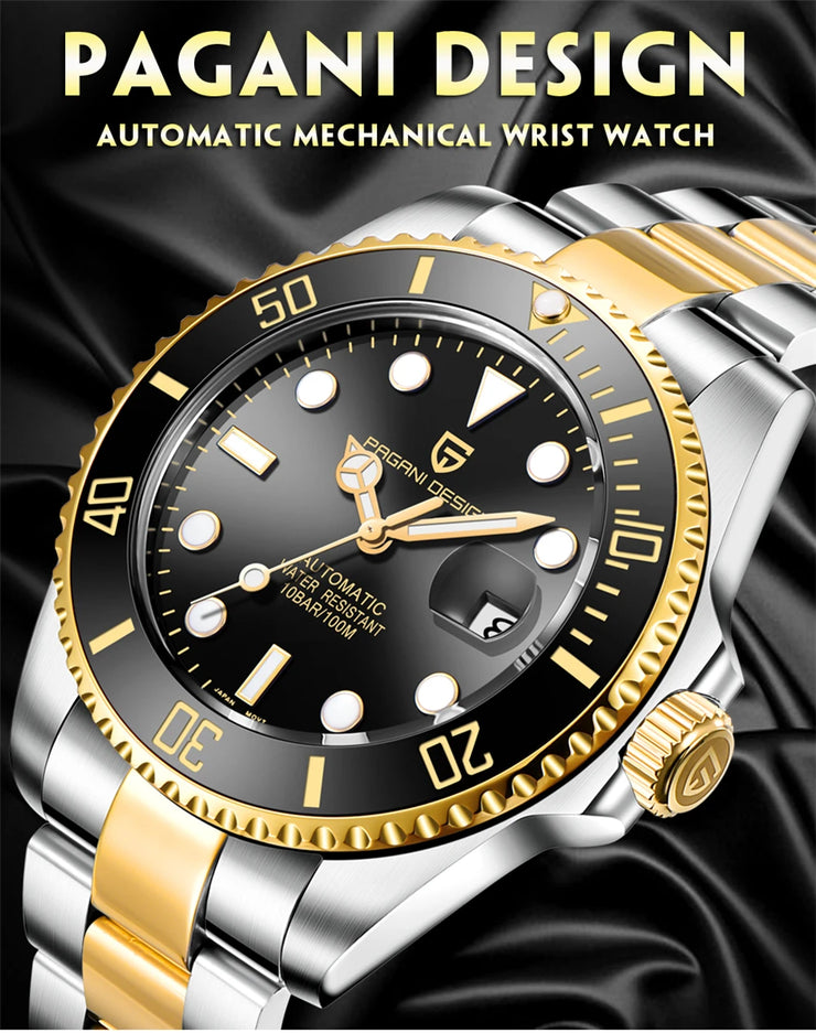 Montre Homme PAGANI DESIGN Automatique Luxe Saphir