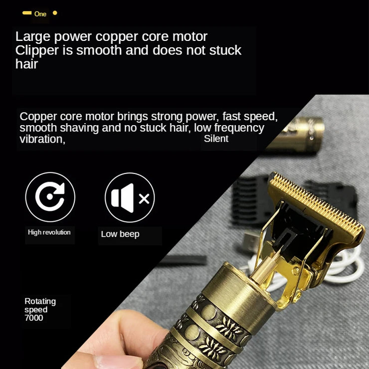 T9 Cordless Electric Hairber Shaver Hair Trimer Home Appliances Travel Barber Razors Shaving Machine for Men Trimmer Man.T9 Coiffure électrique sans fil Cointe-cheveux Découpeur à domicile Éliances de voyage Barber Razors Machine à raser pour hommes.