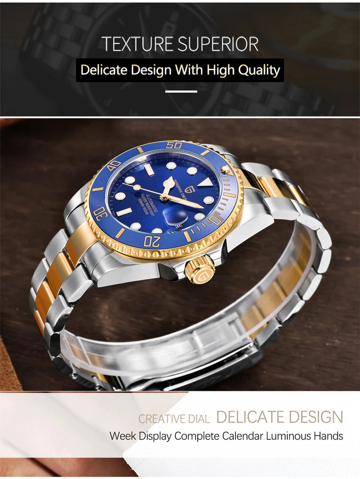 Montre Homme PAGANI DESIGN Automatique Luxe Saphir