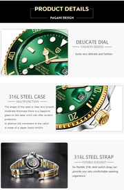 Montre Homme PAGANI DESIGN Automatique Luxe Saphir