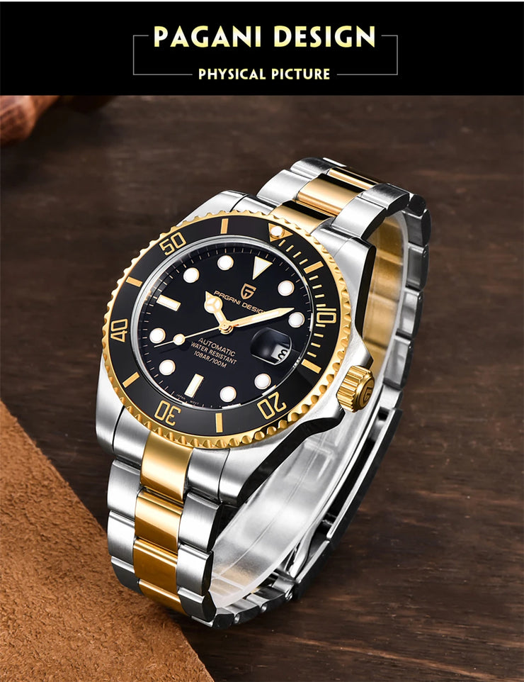 Montre Homme PAGANI DESIGN Automatique Luxe Saphir