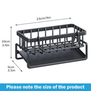 Kitchen Sink Drain Rack Organizer Sponge Storage Faucet Holder Soap Drainer Dishcloth Towel Rack Kitchen Sink Organizer. Organisateur de rangement d'éponge .