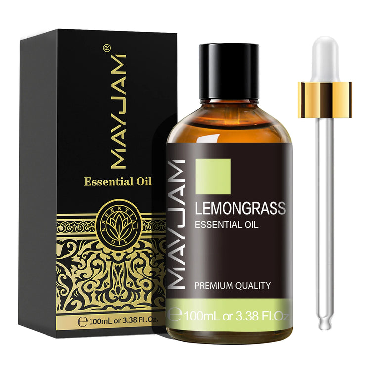 MAYJAM 1PCS 100ML Essential Oil with Dropper Sandalwood Lavender Eucalyptus Vanilla Aroma Oil For Humidifier Scent Candle Burner huile essentielle MAYJAM 1PCS 100ML avec huile de chandelier de lavande églucalyptus huile de vanille pour humidificateur brûl