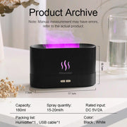 Kinscoter Aroma Diffuser Air Humidifier Ultrasonic Cool Mist Maker Fogger Led Essential Oil Flame Lamp Difusor.Kinscoter Aroma Diffuser Humidificateur d' air Ultrasonic Cool Mist Maker Fogger Fogger Lamp Lamp Difusor.