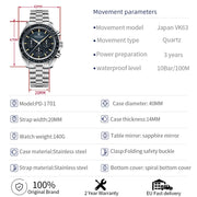 Montre Homme PAGANI DESIGN 2025 Quartz Chronographe Moonwatch