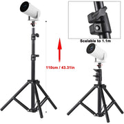 DITONG 110cm 1/4 screw hole Universal Portable Bracket for magcubic HY300 pro Projector Tripod Stand Mount  HY320 mini projector.DITONG 110cm 1/4 trou vissable universel support portable pour magcubic HY300 pro Projector Montage de trépied HY320 mini proj