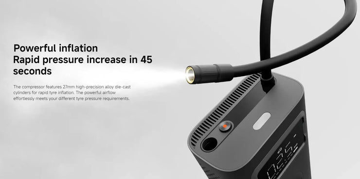 Xiaomi Mijia Portable Air Compressor 2 Pro Digital Tire Inflator Electric Air Pump With LED Lamp for Car Motorcycles Bicycles.Xiaomi Mijia Air Compressor 2 Pro Digital Tire Inflator Pompe à air électrique avec lampe LED pour motos
