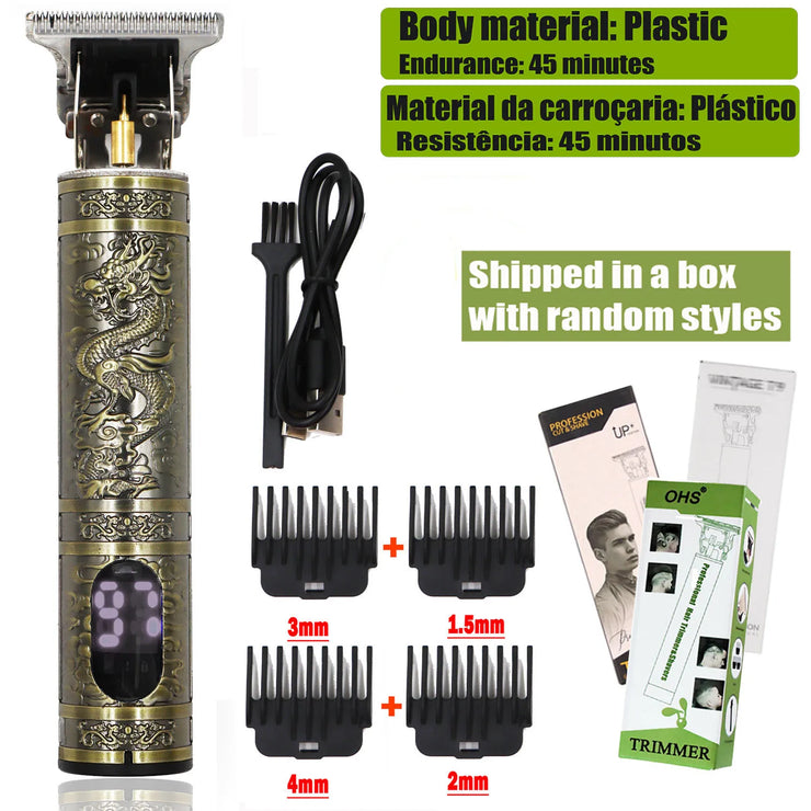 T9 Cordless Electric Hairber Shaver Hair Trimer Home Appliances Travel Barber Razors Shaving Machine for Men Trimmer Man.T9 Coiffure électrique sans fil Cointe-cheveux Découpeur à domicile Éliances de voyage Barber Razors Machine à raser pour hommes.