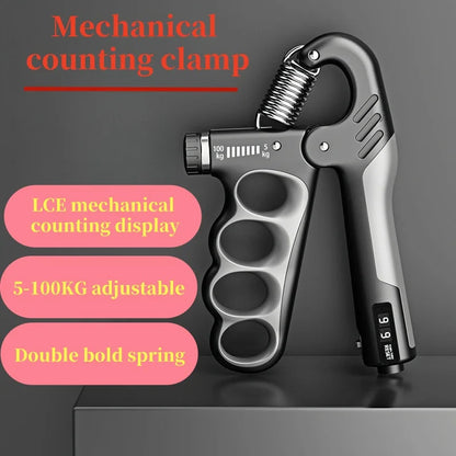 5-100kg Grip Strength Gym Wrist Expander Hand Strengthener Adjustable Muscle Recovery Fitness Hand Strength Exercise.5-100kg Force Gym Wrist Expander Renforceur de main Récupération musculaire réglable Fitness Exercice de force de main.