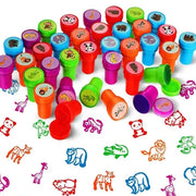 10pcs Assorted Stamps pour enfants Self-ink Stamps Enfants Stamps Smiley Face Sealbooking Diy Painting Photo Album Decor