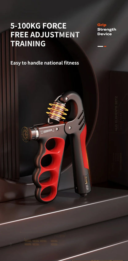 5-100kg Grip Strength Gym Wrist Expander Hand Strengthener Adjustable Muscle Recovery Fitness Hand Strength Exercise.5-100kg Force Gym Wrist Expander Renforceur de main Récupération musculaire réglable Fitness Exercice de force de main.
