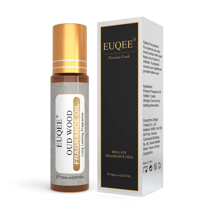 EUQEE 10ml Premium Men's Fragrance Oil For Car Diffuser Aromatherapy Vanilla Musk Leather Amber Romance Aroma Essential Oils.Huile de parfum pour hommes haut de gamme EUQEE 10ml pour l'aromathérapie de diffuseur de voiture Vanilla Musk Cuir Amber Romance