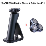 XIAOMI MIJIA Electric Shaver For Men S700 Whole Body Washing  Electric Razor Trimmer Beard  Rechargeable men's Shaving Machine.XIAOMI MIJIA Rasoir électrique pour hommes S700 Lavage de corps à rasoir électrique à rasage à la barbe rechargeable