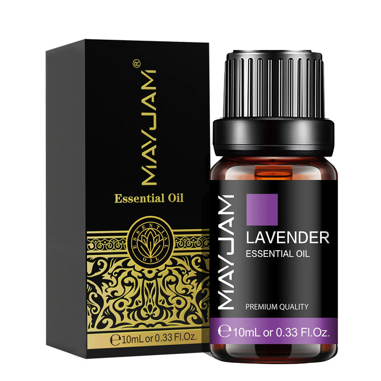 MAYJAM 10ML Essential Oil Lavender Jasmine Eucalyptus Vanilla Sandalwood Bergamot Rosemary Citronella Cinnamon Fragrance Oil.huile essentielle de lavande jasmin huile essentielle de lavande  huile de parfum de bergamote  huile de parfum de bergamote  🍋