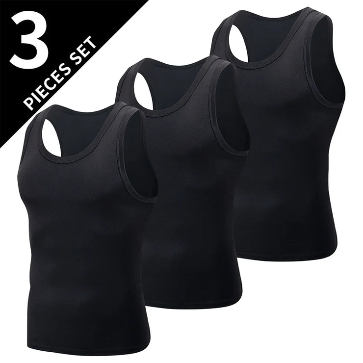 Débardeur Homme Classique Noir & Blanc Sport Plus Size