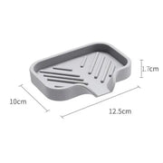 Sink Silicone Tray With Drain Soap Sponge Storage Holder Countertop Sink Scrubber Brush Soap Storage Rack Kitchen Organizer.Plateau en silicone évier avec porte-soupe de drainage porte-sorfière porte-éponge porte-éclaboussures en éclaboussures Brosse-soup