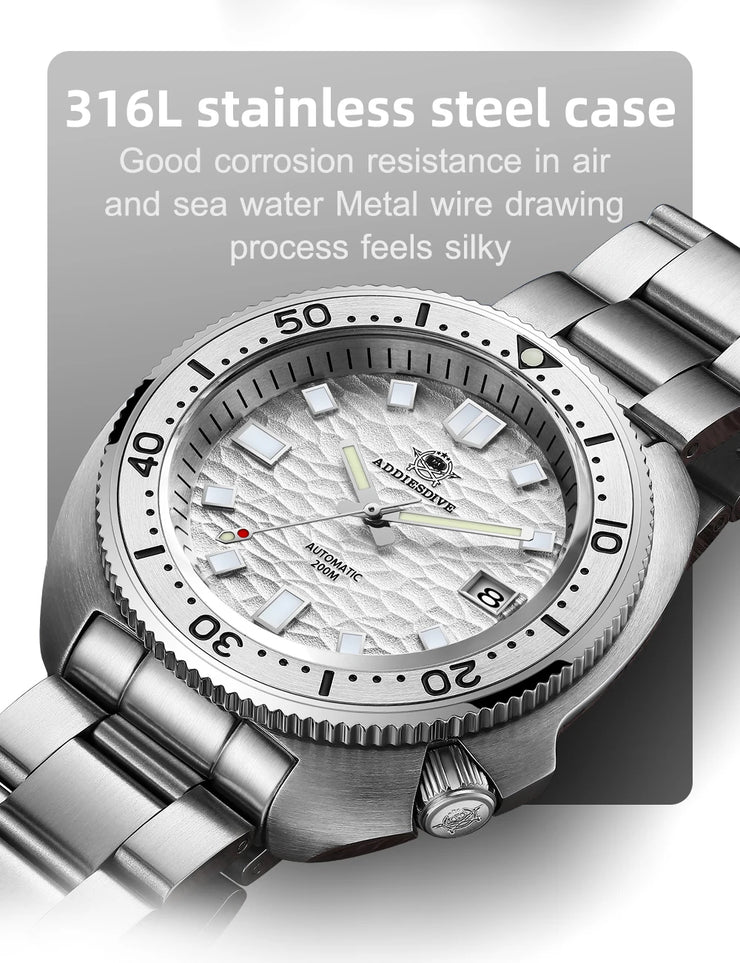 Montre Homme Automatique ADDIESDIVE NH35A Acier Inoxydable