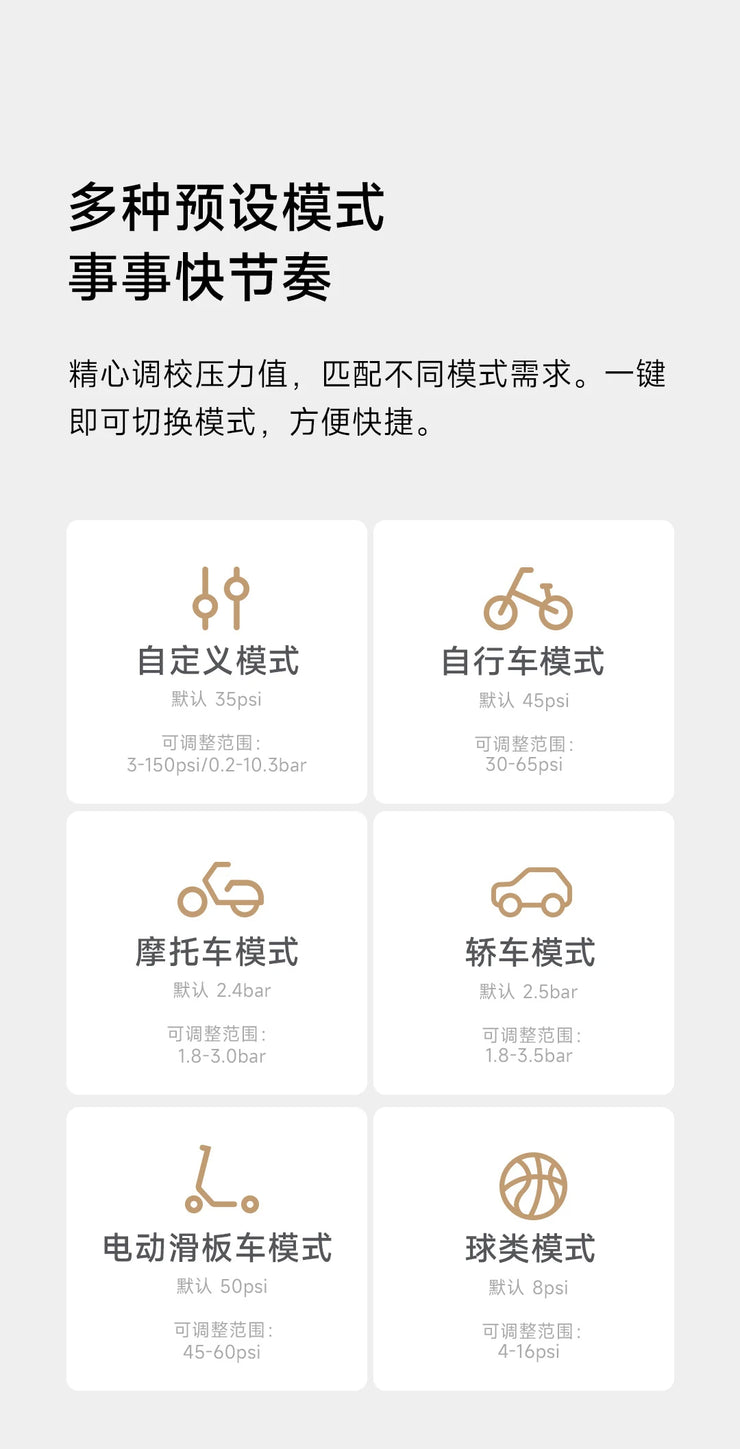 Xiaomi Mijia Air Pump 2Pro Portable Electric Air Compressor Mi Inflatable Treasure 150psi High Pressure Motorcycle Car Soccer.Xiaomi Mijia Air Pump 2Pro Compresseur d' air électrique portable Mi Trésor gonflable 150psi Haute pression Motorcycle Soccer