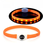 Collier LED Chien Étanche USB Lumineux Sécurité Nuit
