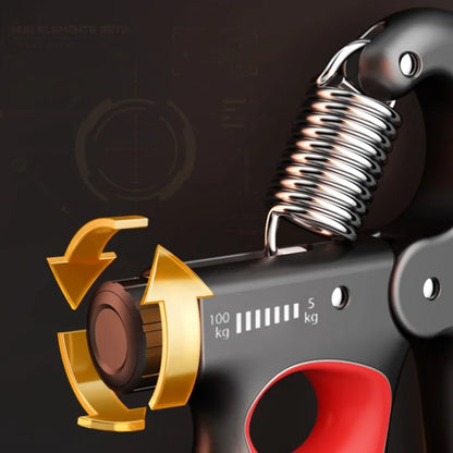 5-100kg Grip Strength Gym Wrist Expander Hand Strengthener Adjustable Muscle Recovery Fitness Hand Strength Exercise.5-100kg Force Gym Wrist Expander Renforceur de main Récupération musculaire réglable Fitness Exercice de force de main.