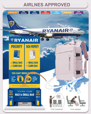 Women's Backpack Travel Suitcase Cabin Bag Aircraft Ryanair 40x20x25 Airplane Travel Bag Men Laotop Backpack Wizzair Carry On.Sac à dos pour femme Sac à cabine de voyage en sac de voyage Ryanair 40x20x25 Sac de voyage pour hommes, sac à dos ordinateur.