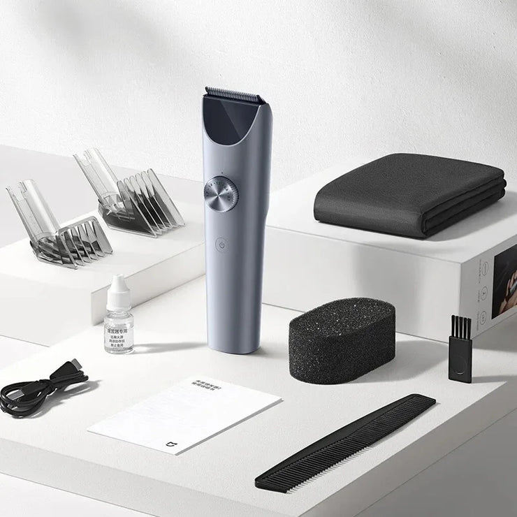 Xiaomi Mijia Hair Clipper 2 Hair Trimmer Professional Beard Cut Machine IPX7 Waterproof Wireless Haircut Machine Mijia Clipper 2.Xiaomi Mijia Hair Clipper 2 Coupe de barbe professionnelle coupe-cheveux IPX7 Machine coupe-cheveux sans fil imperméable Mijia