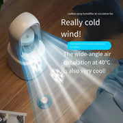 Ventilateur Sans Pale Portable Rafraîchisseur d’Air LED pour Bureau & Chambre