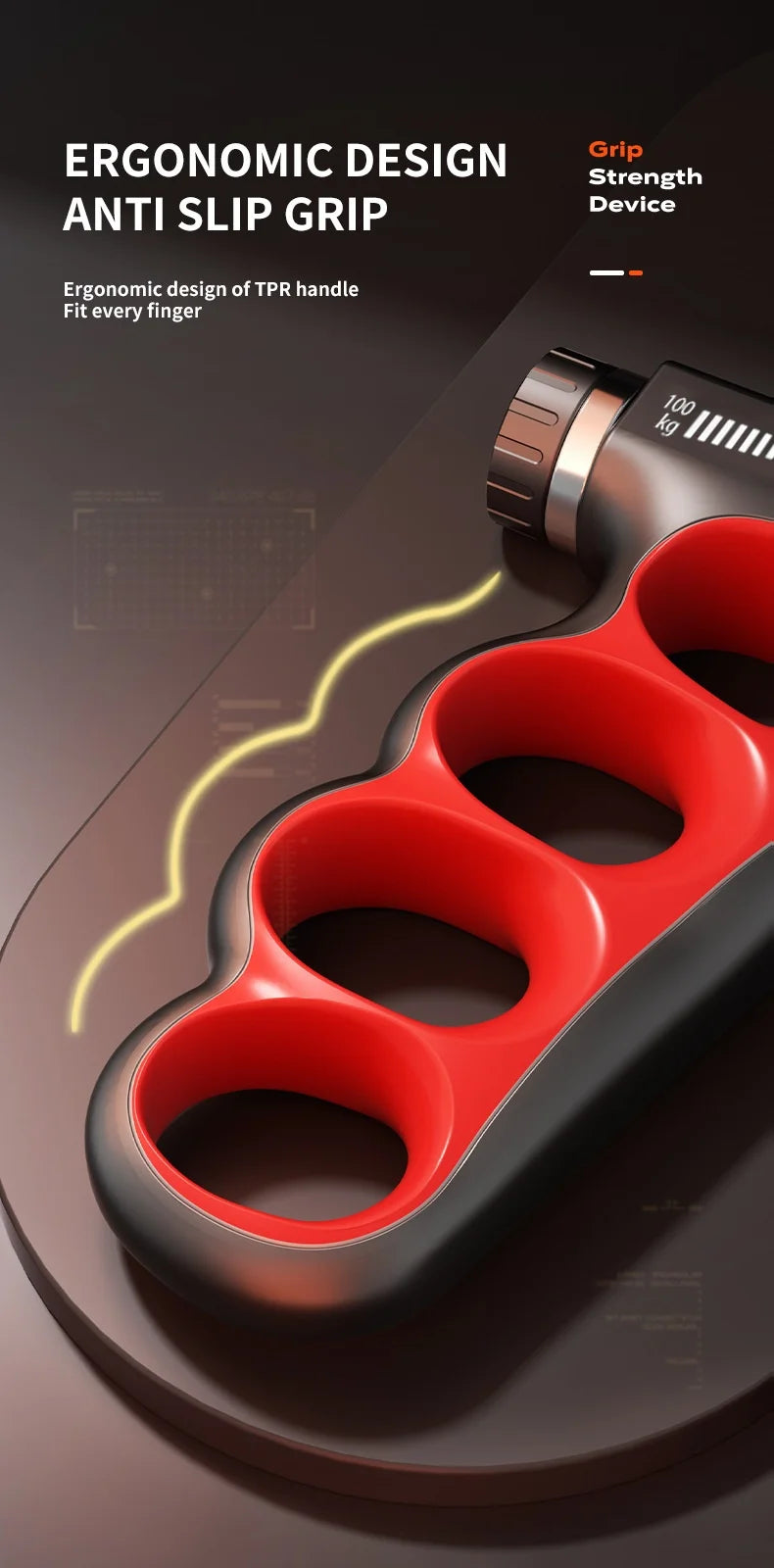 5-100kg Grip Strength Gym Wrist Expander Hand Strengthener Adjustable Muscle Recovery Fitness Hand Strength Exercise.5-100kg Force Gym Wrist Expander Renforceur de main Récupération musculaire réglable Fitness Exercice de force de main.