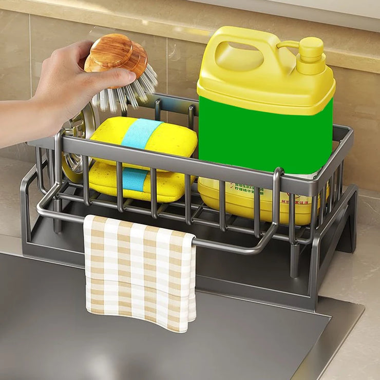Rack Divine Utensil Sink Storage Rac Égouttoir de cuisine en forme de tête de dragon, support de rangement pour éponge, chiffon à vaisselle, ustensile divin, évier