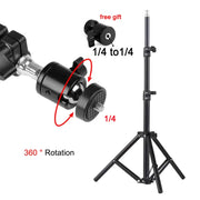 DITONG 110cm 1/4 screw hole Universal Portable Bracket for magcubic HY300 pro Projector Tripod Stand Mount  HY320 mini projector.DITONG 110cm 1/4 trou vissable universel support portable pour magcubic HY300 pro Projector Montage de trépied HY320 mini proj