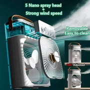 Climatiseur Mini 3en1 Ventilateur Rafraîchisseur Humidificateur LED