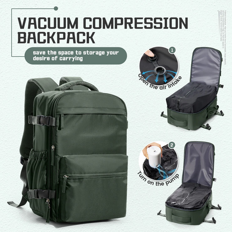 Sac à Dos Compression Sous Vide 40x20x25 Voyage & Ordinateur