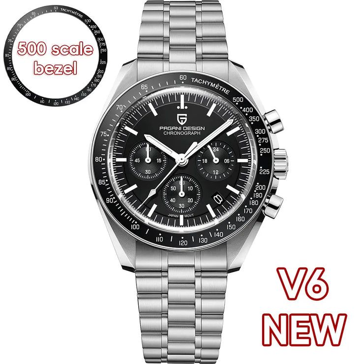 Montre Homme PAGANI DESIGN 2025 Quartz Chronographe Moonwatch