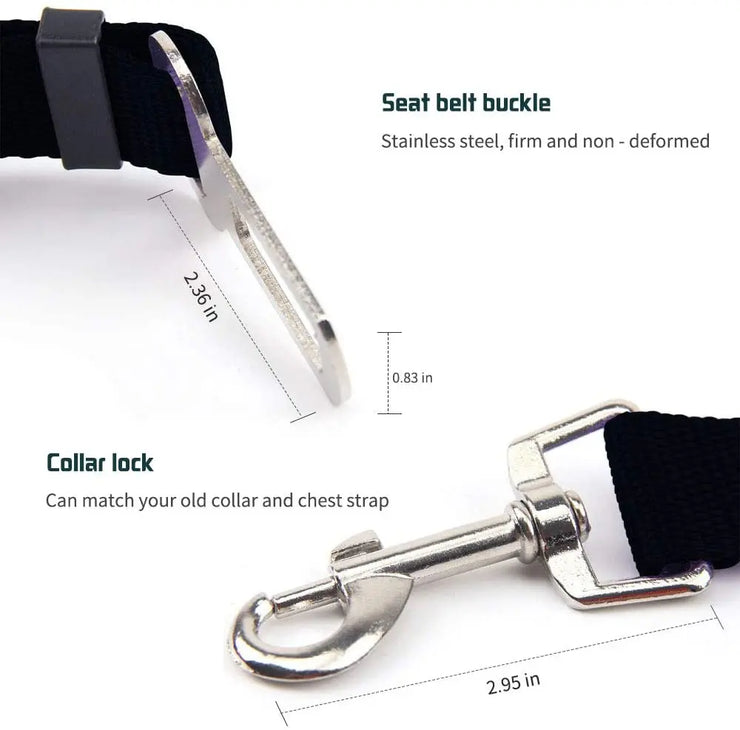Ceinture de Sécurité Réglable pour Chien et Chat Voiture