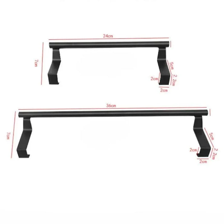 Towel Rod Steel Metal Wire Over Cabinet Towel Rack Storage Organizer Bathroom Door Hanging Towel Rack Punch-free Rag Hanger.Towel Rod Steel Metal Wire Over Cabinet Towel Rack Storage Organisateur Salle de bain porte porte pendaison torchon Rag Hanger.