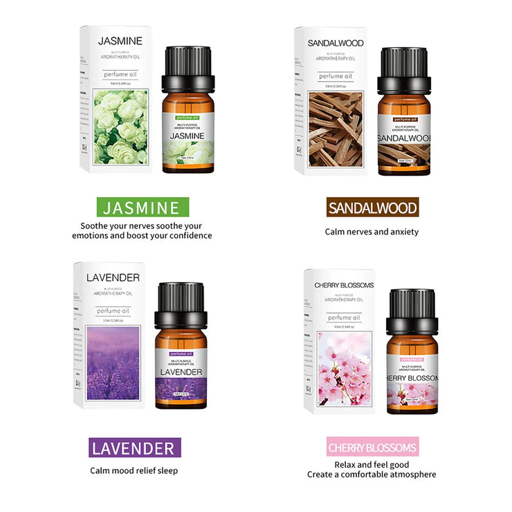 Essential Oil Water Soluble for Aromatherapy Diffuser Humidifier Room Fresheners Stress Relief Rose Lily Lavender Freesia 10ml.Huile essentielle Huile Soluble pour Aromathérapie Diffuser Humidifier Room Fresheners Stress Relief Rose Lily Lavender Freesia